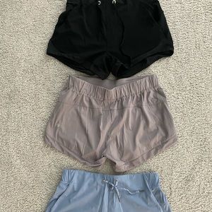 2 LuLuLemon Running Shorts 3” Size 6